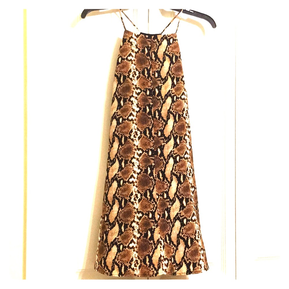 NWT Fab’rik Snakeskin Dress Size XS